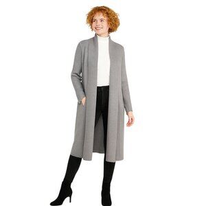 Banana Republic XS Womens Open Front Gray Cardigan Duster